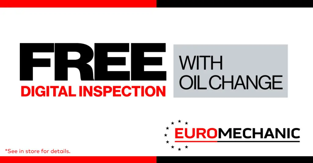 Free digital vehicle inspection with oil change at Brock Road Garage EuroMechanic in Guelph.